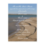 Beach Wedding invitation postcards