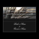 Beach Wedding Invitation postcard.