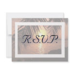 Beach Wedding Invitation R.S.V.P.