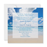 Beach Wedding Invitation Tropical Wedding