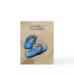 Beach Wedding Invitations Greeting Card