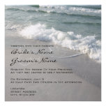 Beach Wedding Ocean Waves & Sand Invites