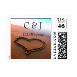 beach wedding Postage
