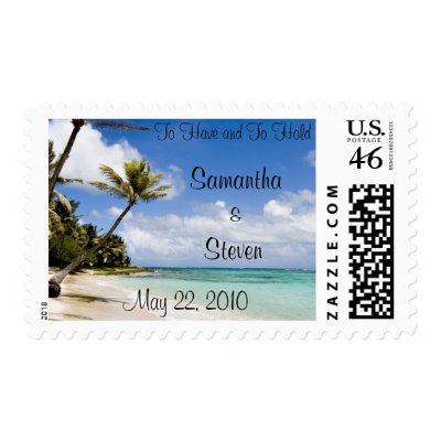 Beach Wedding Stamps