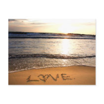 Beach Wedding Postcard