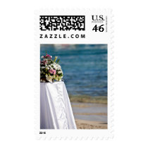 Beach Wedding Reception postage