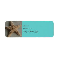 Beach Wedding Return Address Label labels