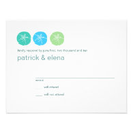 Beach Wedding RSVP card Personalized Announcement
