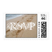 Beach Wedding RSVP Postage