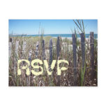 Beach Wedding RSVP Postcard
