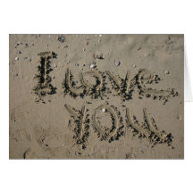 Beach Wedding Sand Cards