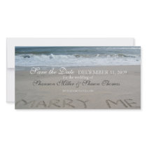 Beach Wedding Save the Date Announcement Photo Greeting Card