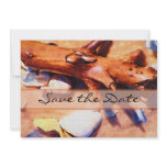 Beach Wedding Save the Date Card Custom Invitation