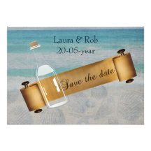 beach wedding Save the date Personalized Announcement