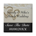 Beach Wedding Save The Date Magent magnets