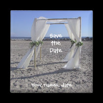 Beach Wedding Save the Date magnets