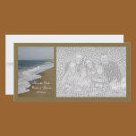Beach Wedding Save the Date Photo Card photo cards