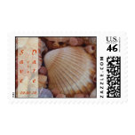 Beach Wedding Save the Date Postage Stamp