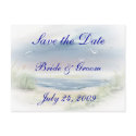 Beach Wedding Save the Date Postcard