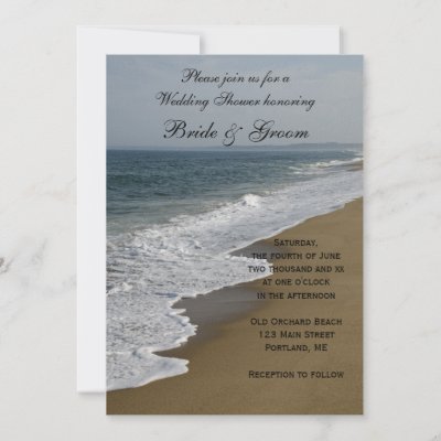 Beach Wedding Shower Invitation by loraseverson