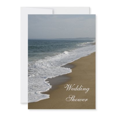 Maine Beach Weddings on Beach Wedding Shower Invitation From Zazzle Com