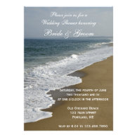 Beach Wedding Shower Invitation