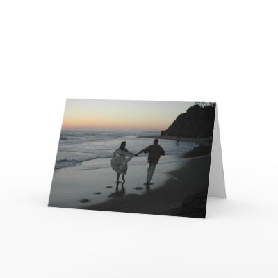 Beach Wedding Silhouette Cards by beverlytazangel