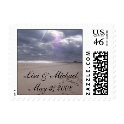 Beach Wedding Stamps