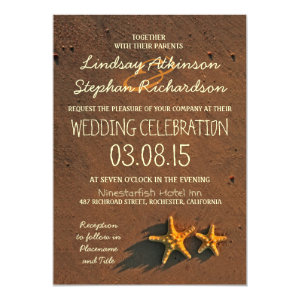 beach wedding starfish invitations 5