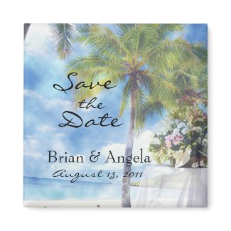 Beach Wedding STD Magnet magnet