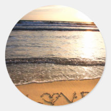 Beach Wedding Sticker
