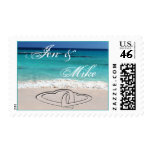 Beach Wedding Sweethearts - Add Your Name stamps