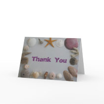 Beach Wedding/Thank You Greeting Card