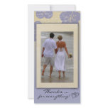 Beach Wedding Thank You Photo Card photo cards