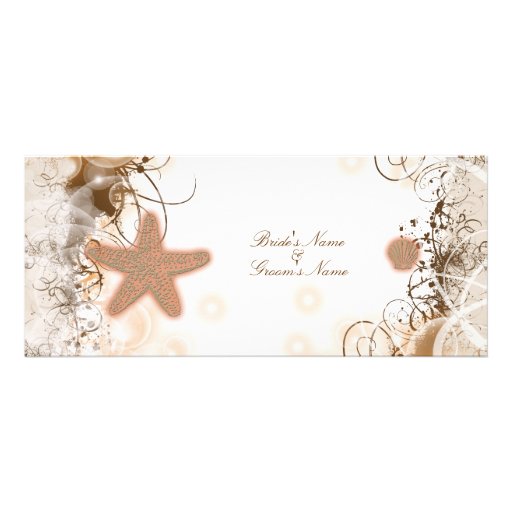 Beach wedding theme ~ elegant party custom invites