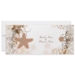 Beach wedding theme ~ elegant party custom invites