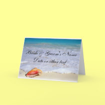 Beach Wedding Theme Invitations cards