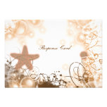 Beach wedding theme ~ response rsvp card personalized invite