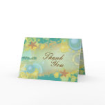 Beach wedding theme ~ thank you card