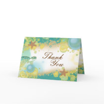 Beach wedding theme ~ thank you cards
