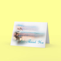 Beach Wedding Theme Thank you notecards