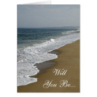 Beach Will You Be My Bridesmaid Card