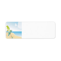 Beach Wishes Return Address Label