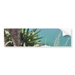 Beach With A Palm Tree In Albania In A Hot Summer Bumper Stickers