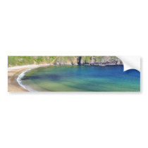 Beach With Beautiful Green Hills bumper stickers by lifesphere Beach With Beautiful Green Hills bumper stickers