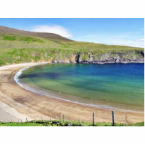 Beach With Beautiful Green Hills photo sculptures