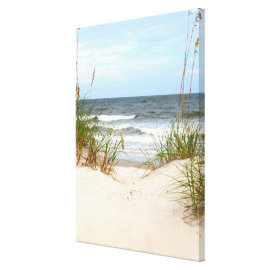 Beach Wrapped Canvas Canvas Print
