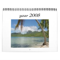 beach, year 2008 wall calendars