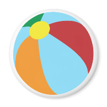 Beachball magnet