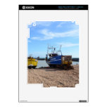 Beached Fishing Boats iPad 3 Skins
